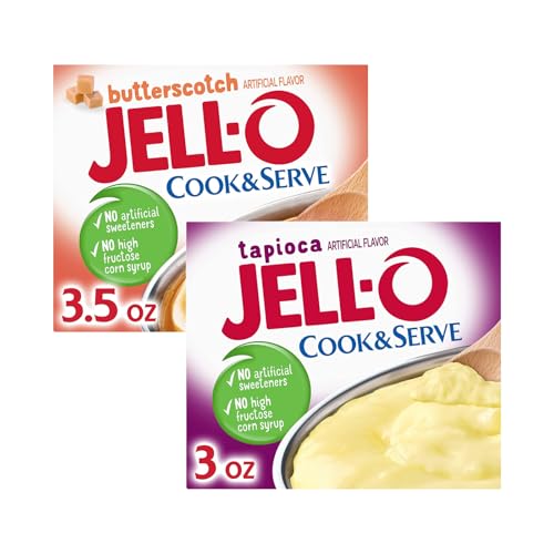 Image of Jell-O Cook & Serve Pudding Variety - Butterscotch & Tapioca (Variety Pack)