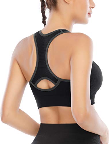 Image of Heathyoga High Impact Sports Bras for Women High Support Padded Sports Bra Pack Racerback Bras for Women Workout Bra Sets