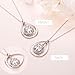 Ladytree Long Chain Necklace for Women Teardrop 925 Sterling Silver Pendant Trendy Fashion Jewelry