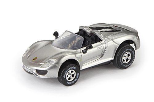 Darda 50345 Auto Porsche 918 Spyder Cabriolet Silber, ca. 7,5 cm, Rennauto...