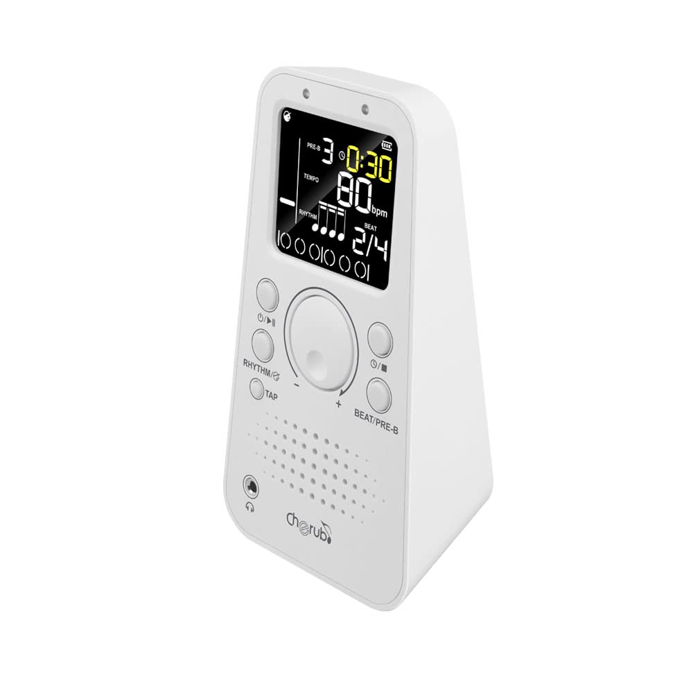 CHERUB - Metronomo elettronico - batteria ricaricabile - bianco