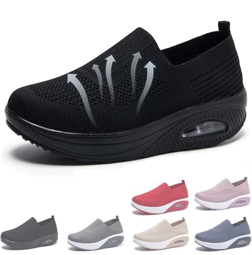 Everwalks Cute & Comfy Orthopedic Shoes, Women’s Slip On Walking Sneakers with Arch Support, Breathablity Mesh & Non-Slip Soft Sole