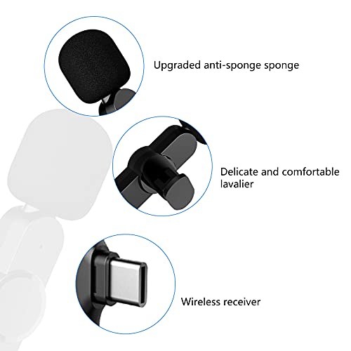 Audio Opname Draadloze Lavalier Microfoon, Automatisch synchroniseert Mic Revers Microfoon voor YouTube Facebook Live… - Image 7