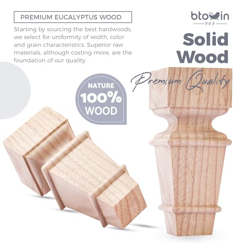 Patas de madera para muebles ideales para renovar el sofá o armario del salón 3