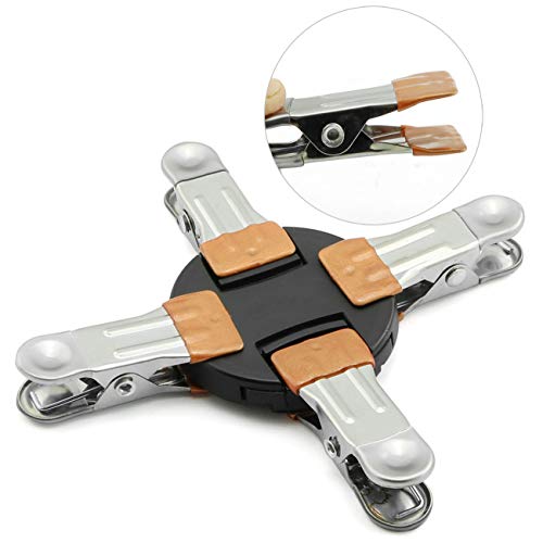 Zyamy 10Pcs Multi Function Windproof Clothes Clip Stainless Steel Small Heavy Metal Spring Clamps Gold Color 23X56Mm For Drying Clothes #TOP2