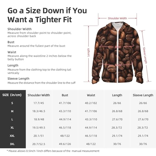 UPF 50+ Sun Protection Hoodie Long Sleeve Funny Roasted Coffee Beans Sun Shirt Rash Guard Fishing Shirts for Men2