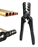 HENLYNX Manual Copper Tube Rounder - 5 Hole Pipe Repair Pliers for 1/4