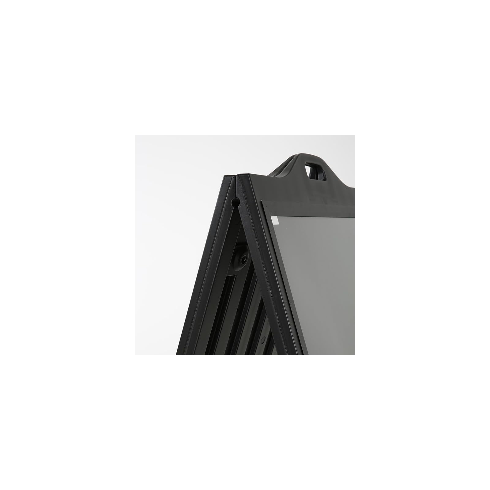 M&T DISPLAYS - Stop trottoir noir SignPro - Porte affiche extérieur sur roulettes - Noir