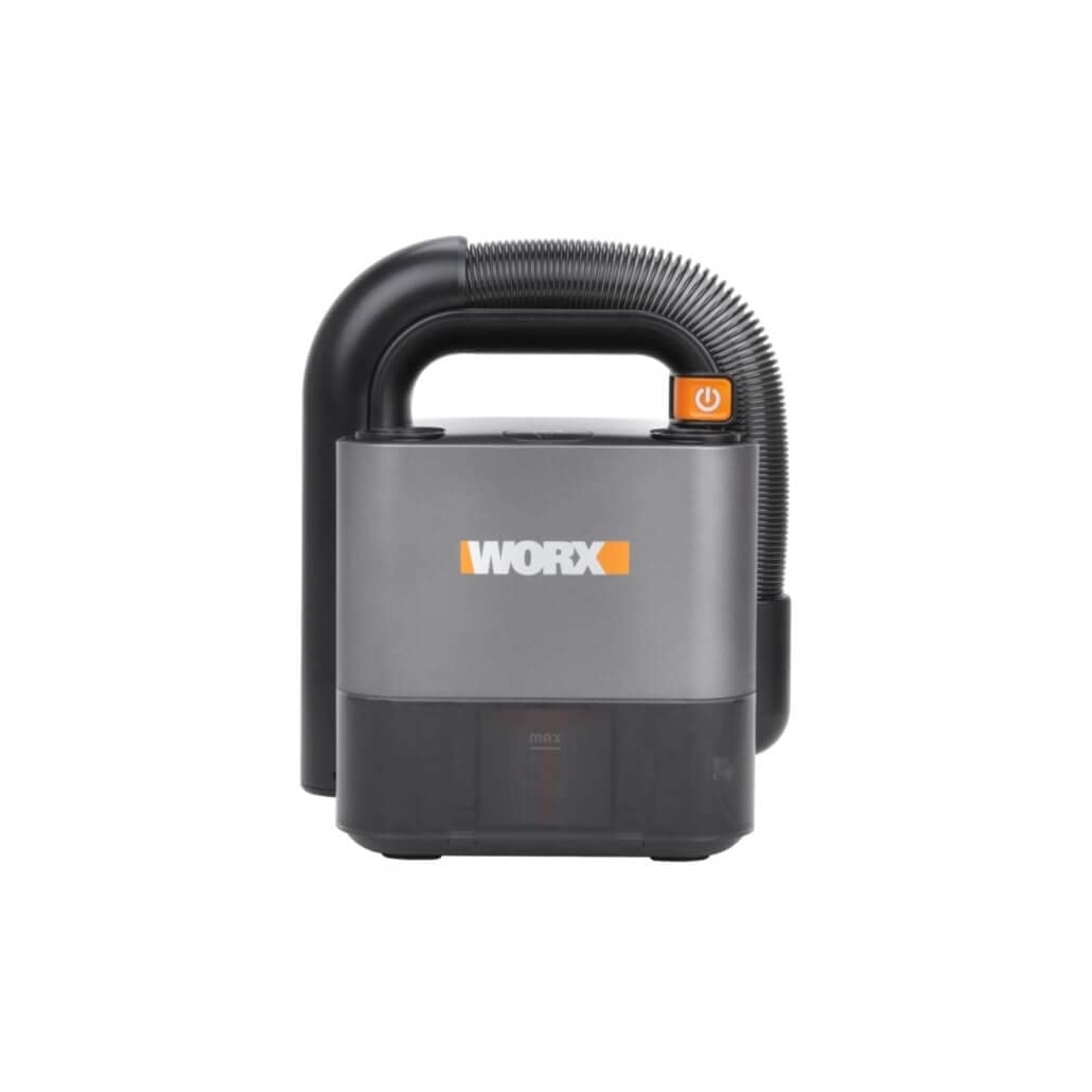 WORX WX030.9 Bezprzewodowy Odkurzacz Samochodowy, Bezworkowy Odkurzacz Ręczny, 20V, z Końcówką do Szczelin i Końcówką Wielofunkcyjną, bez Akumulatora i Ładowarki