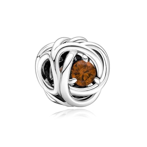 Image of VALGACLS Birthstone Charms 925 Sterling Silver Birthstone Charms