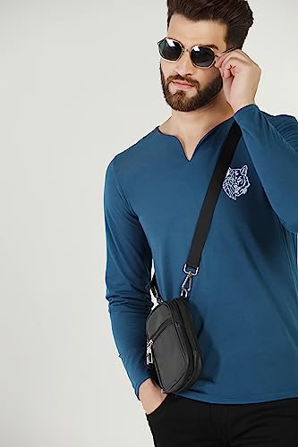 Image of INKKR Regular Fit Style V-Neck Full Sleeve T-Shirts for Men
