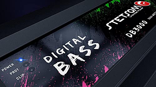 Stetsom Digital Bass Db 3000 2 Ohms Mono Car Amplifier, 3000.1 3K Watts Rms, 2Ω Stable Car Audio, Hd Bass Sound Quality, Crossover & Bass Boost, Car Stereo Speaker Subwoofer Md, Smart Coolers #TOP2