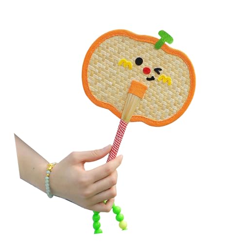 Dawutocap Accesorios de fotografía vintage, ventilador de mano colorido, solución de refrigeración para picnic, playa, actividades culturales, ventilador de mano natural