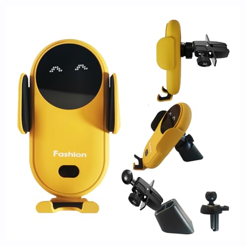 Wireless Car Charger Auto Clamping, Air Vent Cute Design Fast Charging and Smart Sensor Compatible...