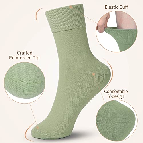 Image of FGZ Women Thin Cotton Socks Soft Cozy Socks Cute Ankle Crew Socks 5 Pairs