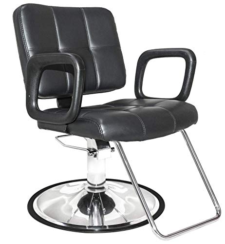 Chromium® 'Ariana' Professional Styling Chair [2038] By Puresana, Rotates 360 Degrees, Premium Vinyl Seat, High Density Foam Cushions, Durable Steel Construction. #TOP7