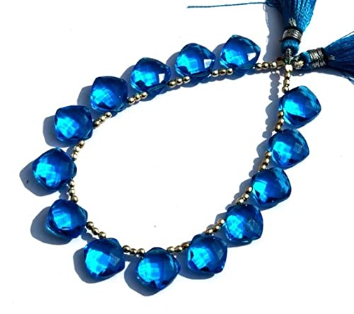 Quartz bleu az briolettes pour créer des bijoux bohèmes chics d'été