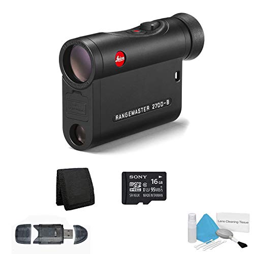 Discount Leica 7x24 Rangemaster CRF 2700-B Laser Hunting Rangefinder 2700 Yards - Bundle with Micro SDHC Memory Card + More
