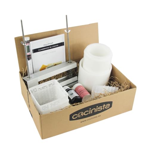 Kit para hacer queso en casa con prensa regulable y moldes para fresco o azul 3