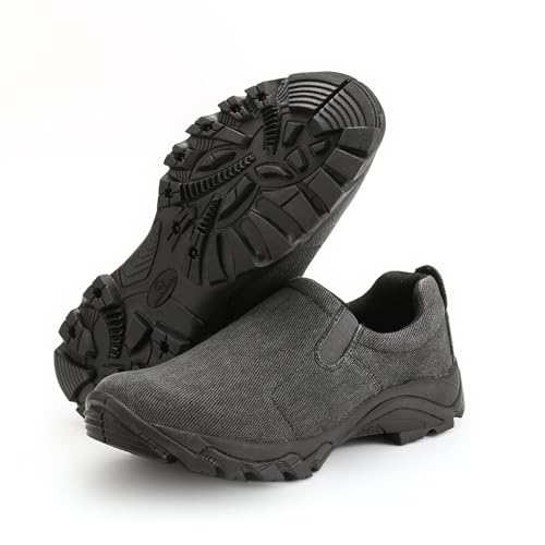 Image of Men's Slip On Shoes Lightweight Comfortable Walking Shoes with Canvas Upper and Non-Slip Rubber Outsole