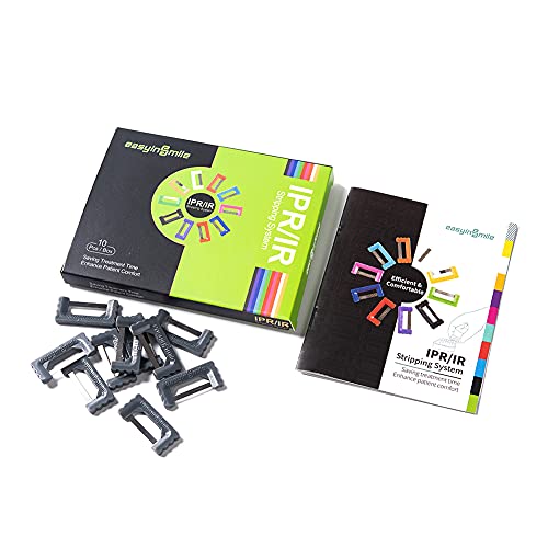 Image of Dental IPR Strips Interproximal Reduction Sanding Strips Between Teeth 10PCS Orthodontic Polising Striping System (Gray)