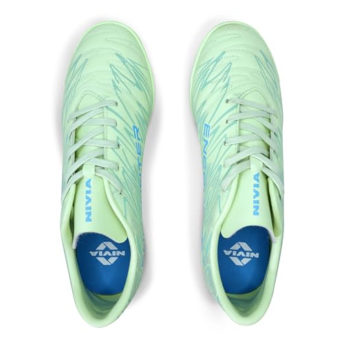 Image of Nivia Encounter 11.0 Futsal Shoes for Men, Indoor Football Shoes with Non-Marking Rubber Sole, Durable Synthetic Upper, Cushioned Insole, Enhanced Grip & Control for Training and Match Play