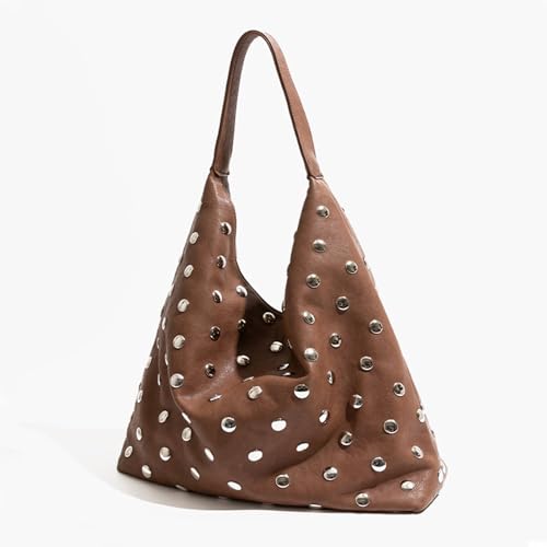 Bolso Hobo Tachonado para Mujer Cuero Vegano miniatura 3