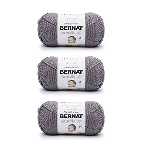 Image of Bernat Bundle Up Nighttime Yarn - 3 Pack of 141g /5oz - Polyester - 4 Medium (Worsted) - 267 Yards - Knitting, Crocheting & Crafts