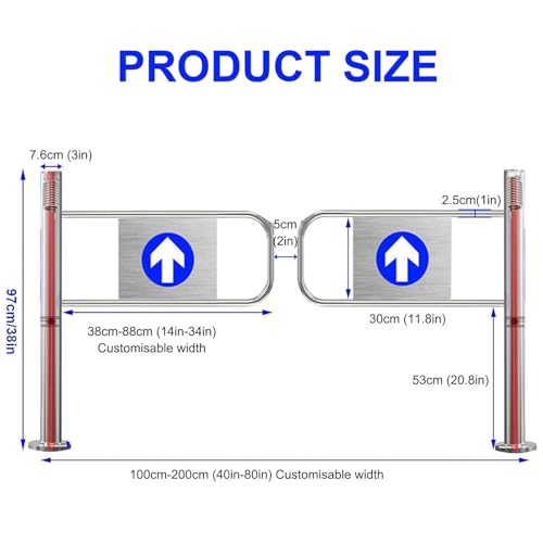 Puerta de seguridad industrial de cierre automático, control de acceso con resorte para zonas de alto tráfico, solución de entrada segura para almacenes y fábricas y barrera de seguridad fiable