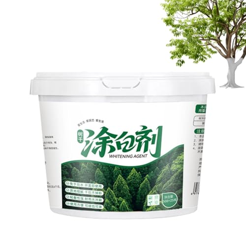 Peinture blanche pour arbres et bois à la chaux 525ml pour protection solaire de jardin
