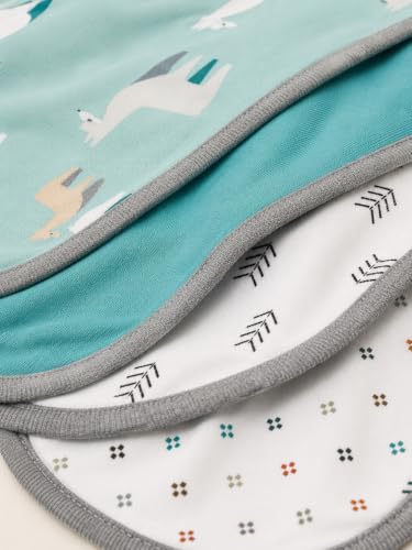 Image of TuddyBuddy Baby Burp Cloth Towel Napkins for Baby Large 17x12 Inches, Fine Double Layer 100% Cotton (4 Pcs Burp Towels, Egyptian Horse)