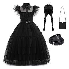 Black(dress+belt+hair+bag)
