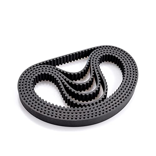 Lueao Cqinju-Synchronous Timing Belt HTD5M Synchronous Timing Belt Pitch Length 415/420/425/430/435/440/445/450/455/460/465 Mm Width 9/10/12/15/20/25mm Rubber Closed, 1pcs, for 3D Printer