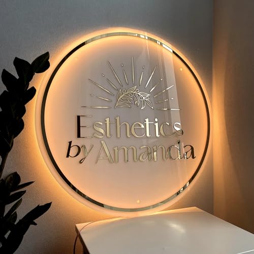 Jbeiy LOGO Neon Sign, Arylic Backlit Illuminated Neon Sign, Metal Acrylic Business Sign thumb #2