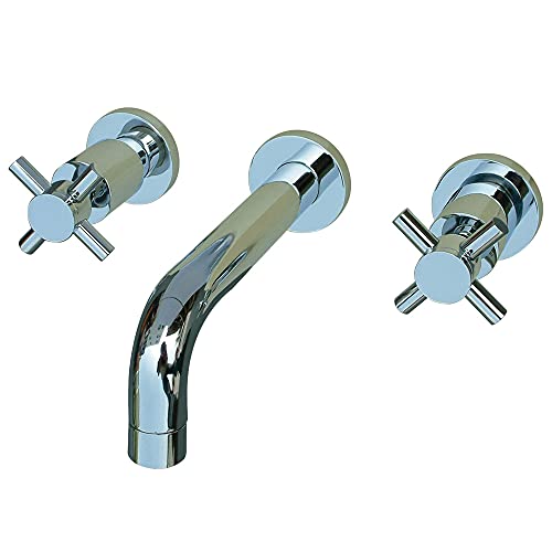 Kingston Brass KS8121DX Concord Bathroom Faucet, 8" Spout Reach, Polished Chrome