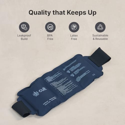 Image of Cult Reusable Gel Pack - Hot & Cold Therapy for Knees, Neck, Back, Shoulders - Pain Relief Pack, Skin-Friendly & Portable