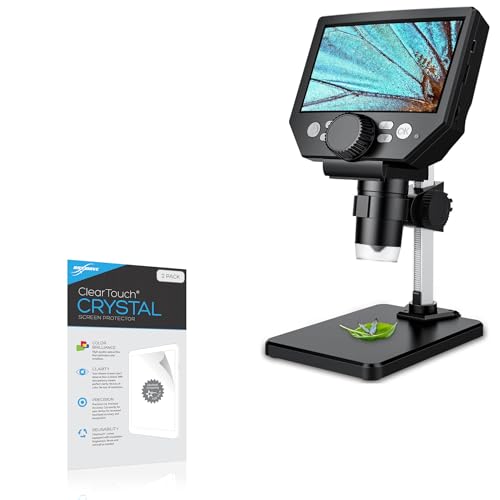 BoxWave Screen Protector Compatible with PalliPartners LCD Digital Microscope (5.5 in) - ClearTouch Crystal (2-Pack), HD Film Skin - Shields from Scratches