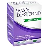 eosera® Wax Blaster MD® Refill Pack - 12 Ear Clean MD® Packets & 6 Wax Blaster MD® Safety Tips - Gentle Ear Wax Removal Solution - Weekly Ear Cleaning & Moisturizing System