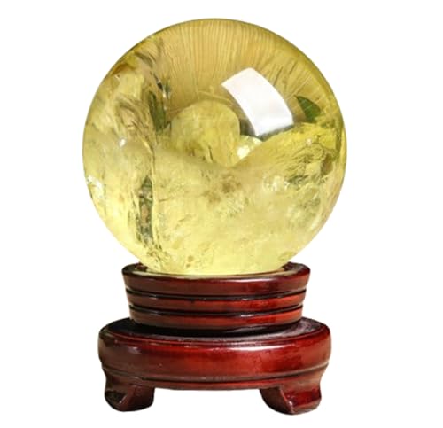 Boule de citrine 40mm contre le stress pour retrouver la sérénité au bureau