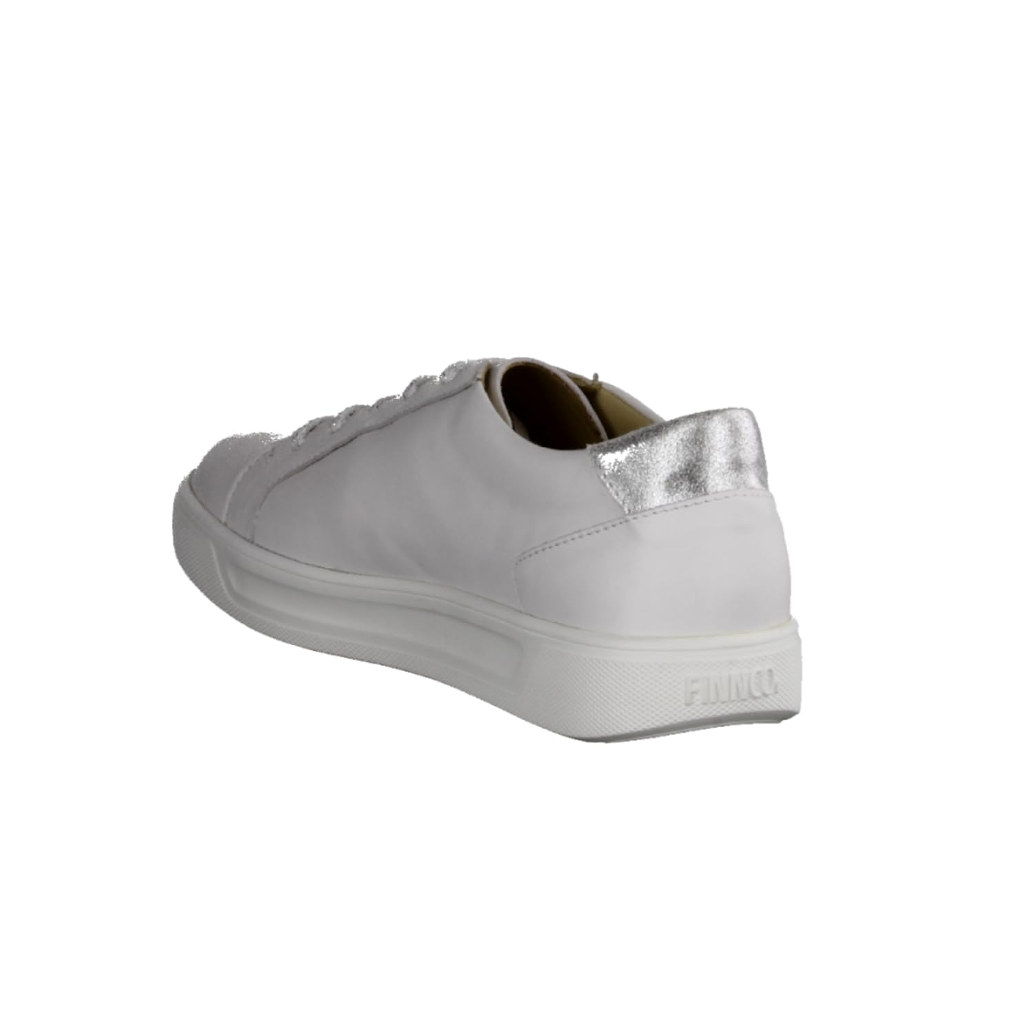 Finn Comfort Halbschuh Malita 2793-903094, Glattleder, Weiß mit silbernen Details, Fußbettung zum Wechseln Weiß
