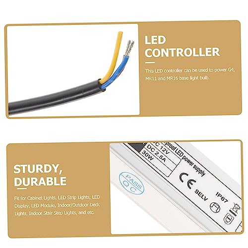 Hemobllo 4 Pcs Motorista De Led Adaptador Led Para Luzes De Tira Led De Corrente Constante Plugue Le