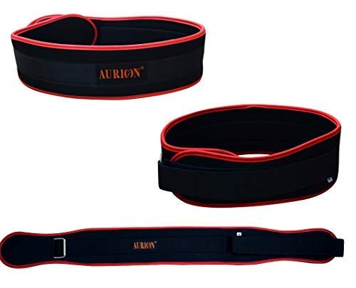 Aurion Gym Weight Lifting Neoprene Belt Back Training Support Fitness Exercise Bodybuilding