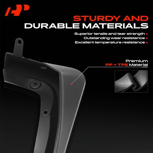 Image of A-Premium Mud Flaps Compatible with BMW | for BMW 7 Series 2023-2024, No Drilling Required Mud Guards with Hardware Accessories, Set of 4 Front and Rear