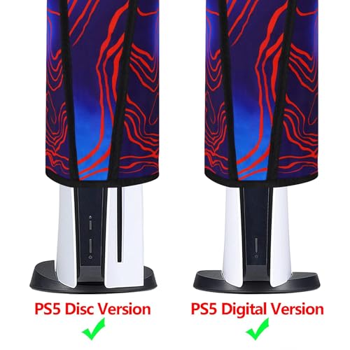 Image of PlayVital Dust Cover for ps5, Soft Neat Lining Dust Guard for ps5 Console, Anti Scratch Waterproof Cover Sleeve for ps5 Console Digital Edition & Disc Edition - Damascuscamo
