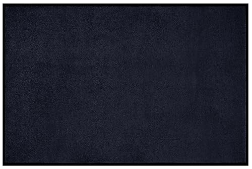 Hanse Home Washable Indoor and Outdoor Doormat Plain Door Mat Dirt Trapper Mat Dirt Trapper Mat Entrance Rug Non-Slip Sizes 80 x 120 cm Black - Image 3