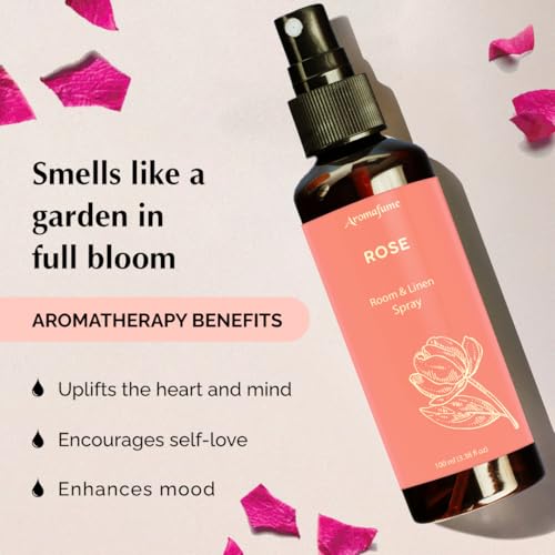 Image of Rose Air Freshener Spray for Room, Linen & Pillow 100ml by Aromafume