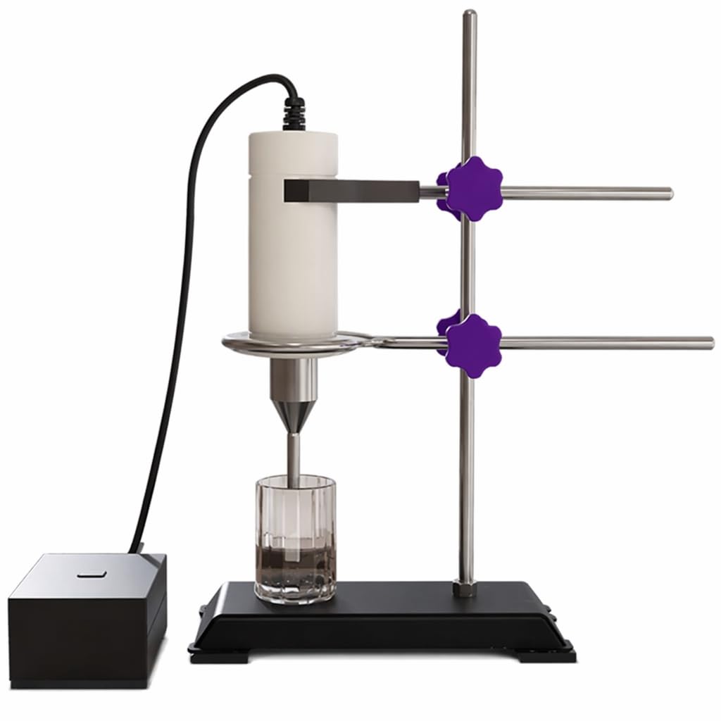 Procesador homogeneizador ultrasónico de 80 W con soporte, sonicador portátil, sonda de 8 mm para uso en laboratorios y hospitales.