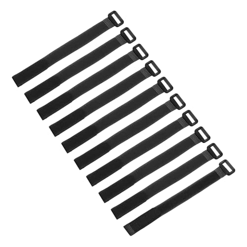 sourcing map 10 correas de amarre reutilizables para batería, 16 mm x 25 cm, nailon, multiusos, sujeción de batería, ajustable, gancho de sujeción para cuadricópteros, FPV, RC, dron, barco, coche