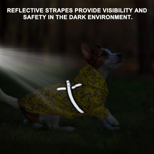 Image of BEAUTYZOO Dog Raincoats for Medium Dogs, Waterproof Rain Jacket with Hood