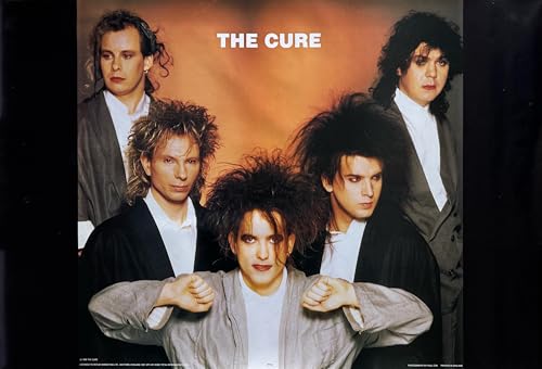 Affiche The Cure 1987 format 60x87cm pour habiller un mur blanc vide